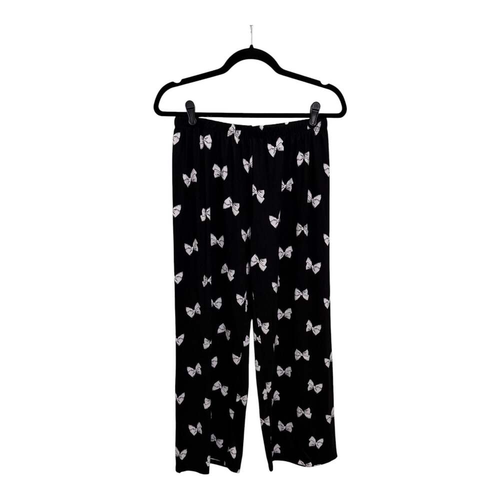 Size Small Kate Spade Women's Bow 2-Piece Short Sleeve Capri Pajama Set - Picture 4 of 5